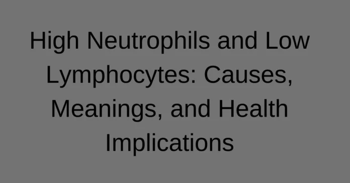 High Neutrophils and Low Lymphocytes Causes, Meanings, and Health Implications