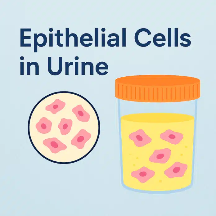 epithelial cells in urine